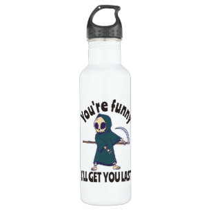 Bouteille D'eau Drôle Grim Reaper Squelette Halloween Costume