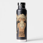 Bouteille D'eau Drôle Llama Ne touche pas Je crache (Gauche)