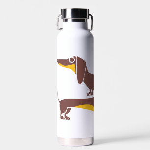 Bouteille D'eau Drôle mignon dachshund pour parent chien long
