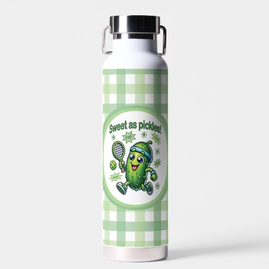 Bouteille D'eau Drôle mignon sucré comme chatons Pickleball (Avant)