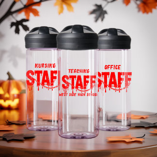 Bouteille D'eau Drôle personnalisé Halloween fête cadeau Goth effr