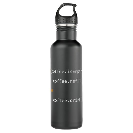 Bouteille D'eau Drôle Programmeur Cadeau De Café Pour Codeurs Pull (Devant)