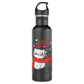 Bouteille D'eau Drôle Saint-Valentin Citation Bonne Meowentines Da