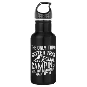 Bouteille D'eau Drôle slogan de camping été citations