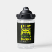 Bouteille D'eau Drôle tracteurs distraits ajouter nom (Salle de sport)