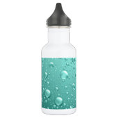Bouteille D'eau Droplets d'eau verte turquoise (Gauche)