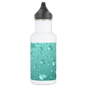 Bouteille D'eau Droplets d'eau verte turquoise (Droite)