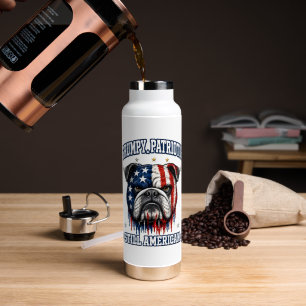 Bouteille d'eau du 14 juillet avec Bulldog Patriot