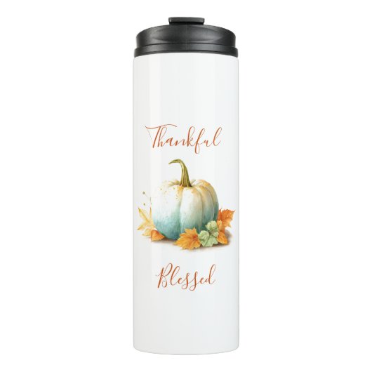 Bouteille d'eau du Citrouille de Thanksgiving | Co (Devant)