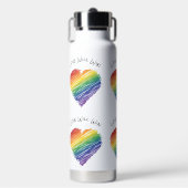 Bouteille d'eau du coeur à griffes arc-en-ciel (Salle de sport)