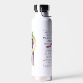 Bouteille d'eau du coeur pourpre (Gauche)