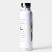 Bouteille d'eau du coeur pourpre (Plage)