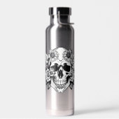 Bouteille d'eau du crâne floral (Gauche)