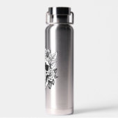 Bouteille d'eau du crâne floral (Arrière)