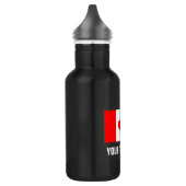 Bouteille d'eau du drapeau canadien personnalisée  (Gauche)