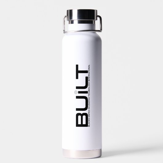 Bouteille d'eau du logo BUiLT (Arrière)
