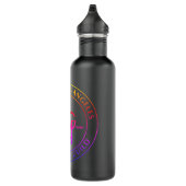 Bouteille d'eau du logo GLASG Rainbow Gradient (Droite)