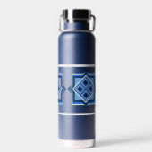 Bouteille d'eau du Motif Carré géométrique (Arrière)