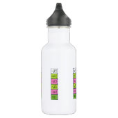 Bouteille d'eau du nom périodique de la table flor (Droite)