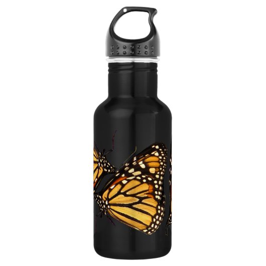 Bouteille d'eau du papillon de monarque 18oz (Devant)