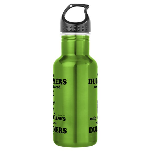 Bouteille D'eau Dulcimers interdit (Devant)