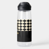 Bouteille D'eau Duo Black & Cream Custom Names (Arrière)