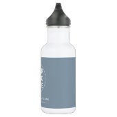 Bouteille D'eau Dusty Blue l Professionnel Logo et texte (Droite)