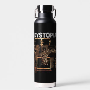Bouteille D'eau Dystopia - Techno-Dystopian Streetwear Design
