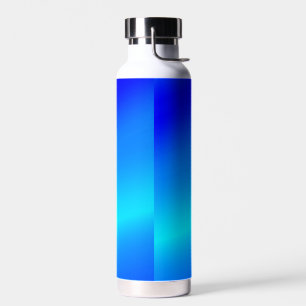 Bouteille D'eau Eau claire bleu cuivre pastel abstrait