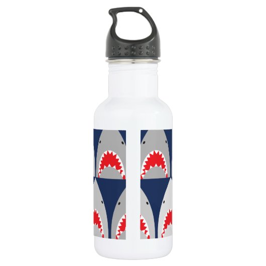 Bouteille D'eau Eau en acier inoxydable Motif requin (Dos)