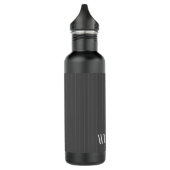 Bouteille D'eau Écarts gris personnalisés (Gauche)