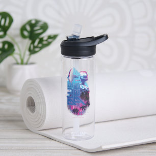 Bouteille D'eau Éclairage de la ville rétrovague de dendroctones b
