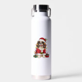 Bouteille D'eau Éclairage de Noël Cavalier roi Charles Spaniel Chi (Avant)
