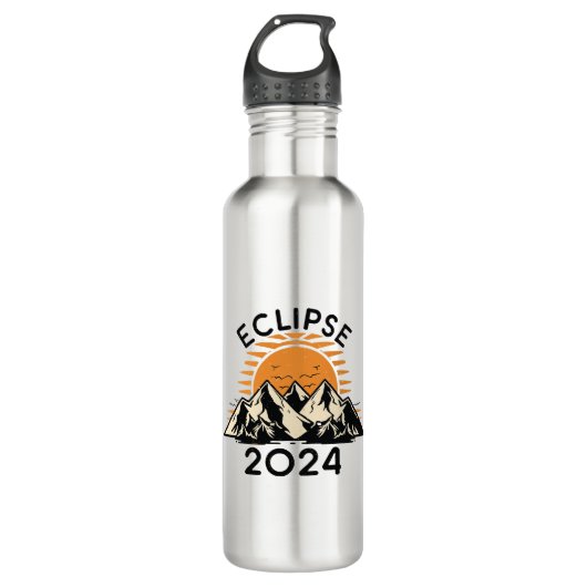 Bouteille D'eau Éclipse solaire totale 2024 (Devant)