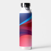 Bouteille D'eau École abstraite bleu foncé violet (Gauche)