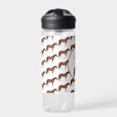 Bouteille D'eau École monogramme de cheval (Extérieur)