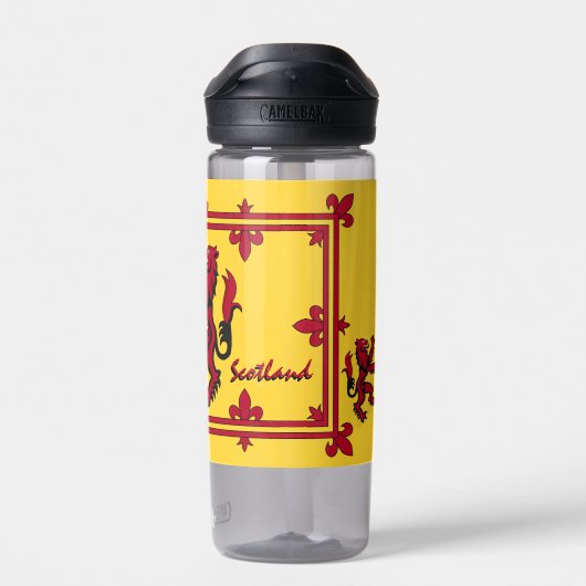 Bouteille D'eau Ecosse patriotique, Rampant, Drapeau écossais jaun (Arrière)
