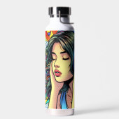 Bouteille D'eau Écouter de la musique sur les écouteurs Psychédéli (Gauche)