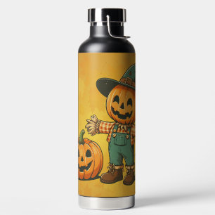 Bouteille D'eau Écran d'Halloween/Automne mignon et citrouille