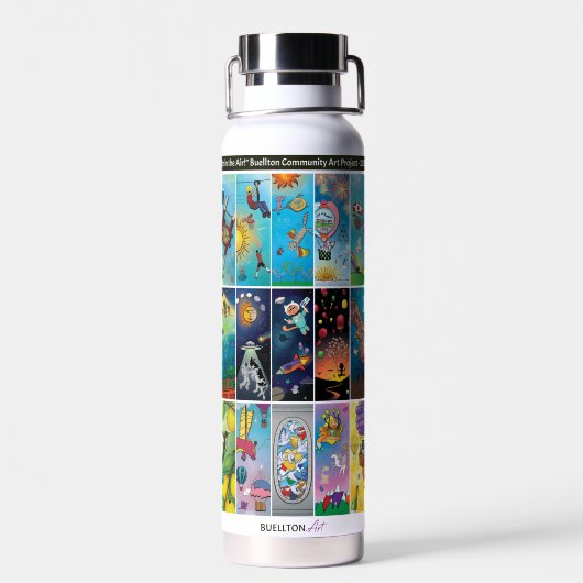 Bouteille d'eau - Écrit dans le ciel (Arrière)