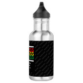 Bouteille D'eau Écriture chrétienne sans crainte Psaume 27 BL (Droite)