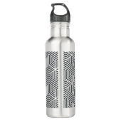 Bouteille D'eau écriture géométrique stylisée école personnalisée (Dos)