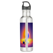 Bouteille D'eau Écureuil Bleu Mangeant Un Fruit (Dos)