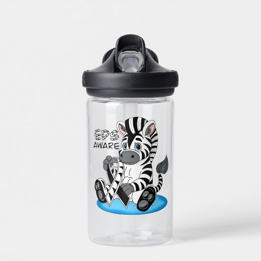 Bouteille D'eau EDS Sensibilisation Zebra Ribbon (Avant)