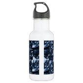 Bouteille D'eau Effet Diamant bleu profond (Dos)