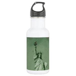 Bouteille D'eau Effet photo endommagé Statue de la Liberté