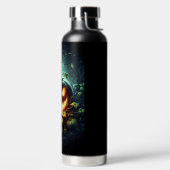 Bouteille D'eau Éffrayant nature brillant Halloween citrouille (Droite)