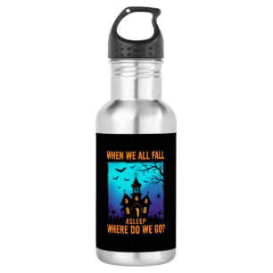 Bouteille D'eau Église ensorcelée d'Halloween Où allons-nous