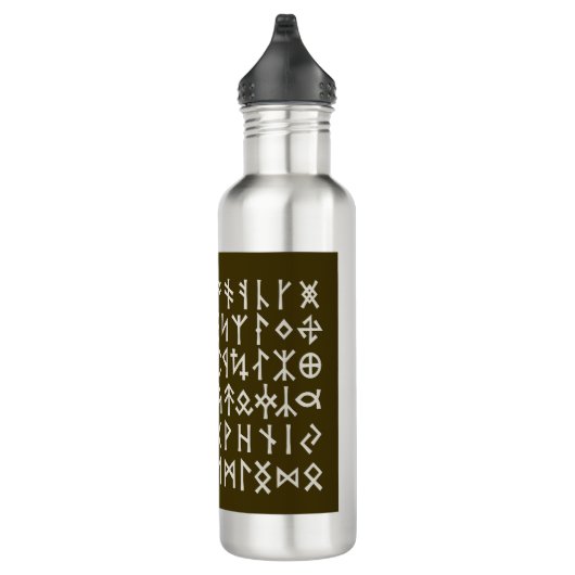 Bouteille D'eau Elder Futhark Runes (Droite)