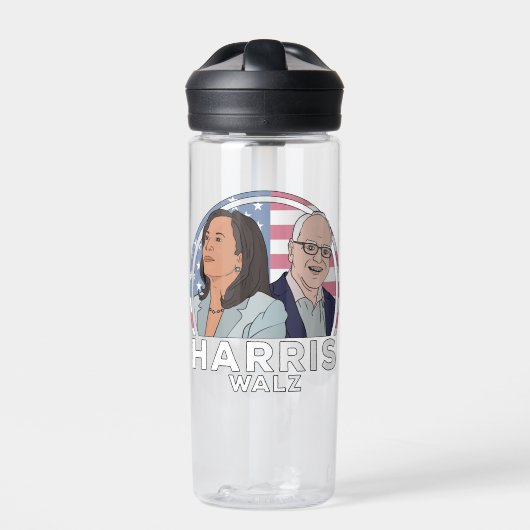 Bouteille D'eau Élection de Harris Walz (Extérieur)